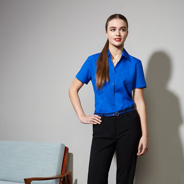 Women Plain Oasis Short Sleeve Shirt Thumbnail